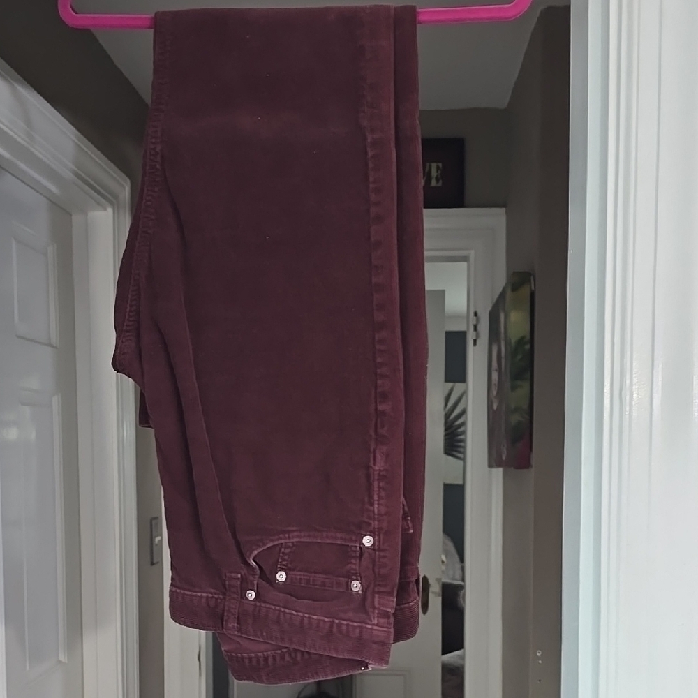 Banana Republic Burgundy Corduroy Pants